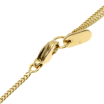 ルイヴィトン ロゴ サークル プレート ネックレス K18イエローゴールド レディース 【中古】【LOUIS VUITTON】