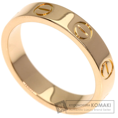 CARTIER mini love ring #47 Ring K18 Pink Gold Ladies [Used]