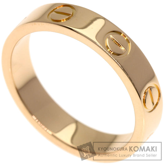 CARTIER mini love ring #47 Ring K18 Pink Gold Ladies [Used]