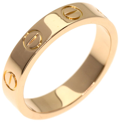CARTIER mini love ring #47 Ring K18 Pink Gold Ladies [Used]