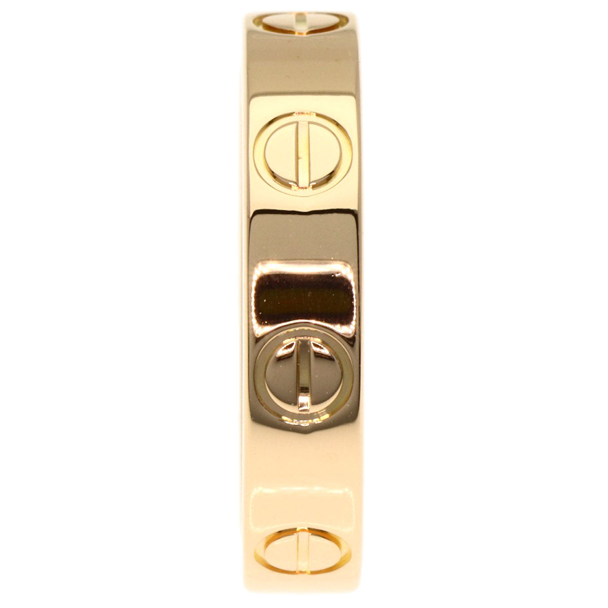 CARTIER mini love ring #47 Ring K18 Pink Gold Ladies [Used]
