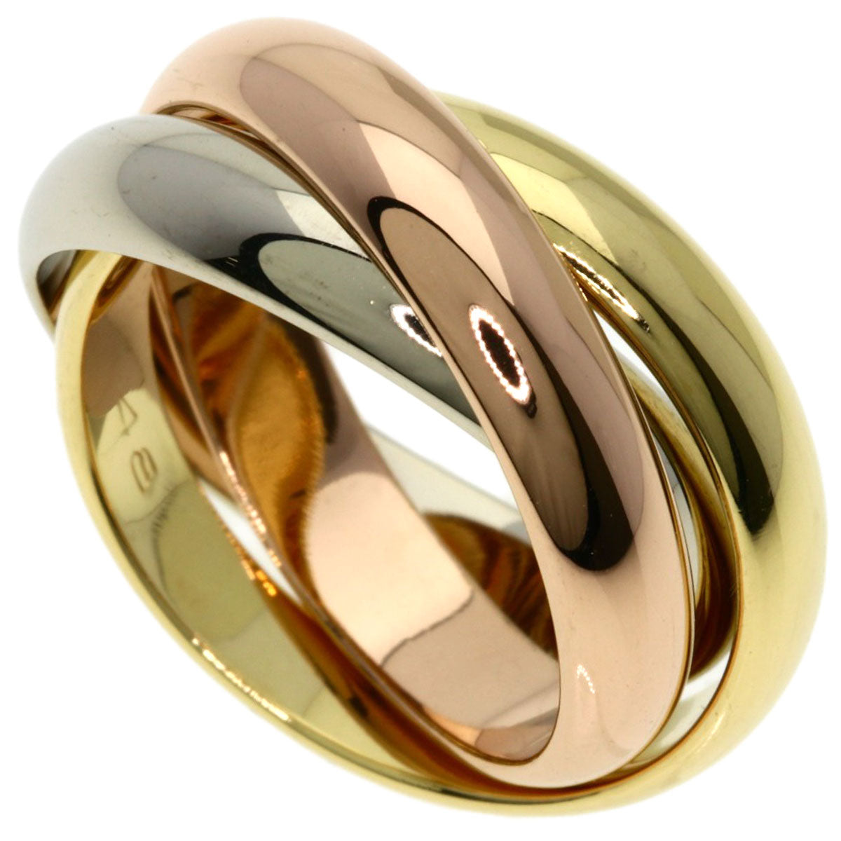 CARTIER Trinity #48 Ring K18 Yellow Gold K18 White GoldLadies [Used]