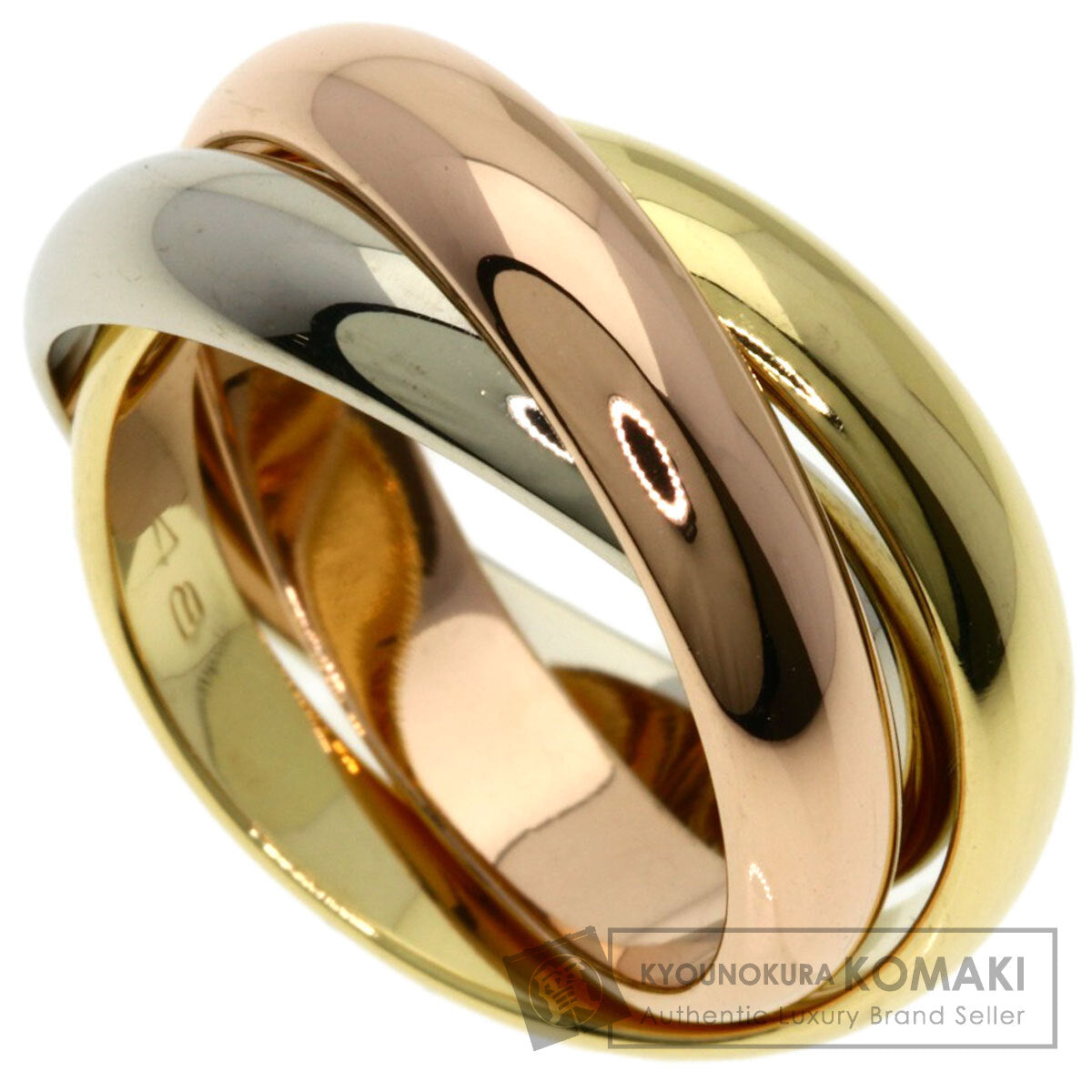 CARTIER Trinity #48 Ring K18 Yellow Gold K18 White GoldLadies [Used]
