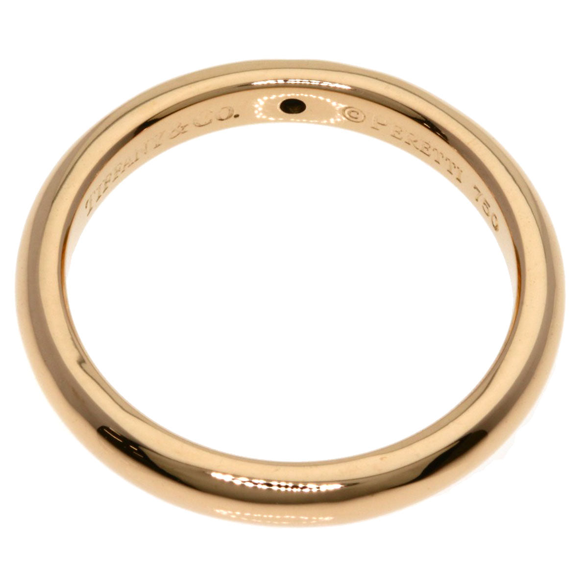 TIFFANY&Co. Wedding 1P Diamond Ring K18 Pink Gold Ladies [Used]