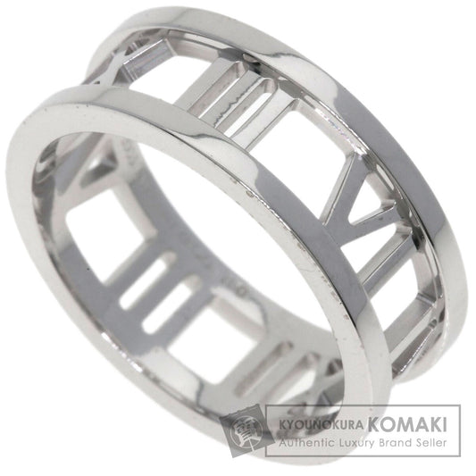 TIFFANY&Co. Atlas open Ring K18 White Gold Ladies [Used]