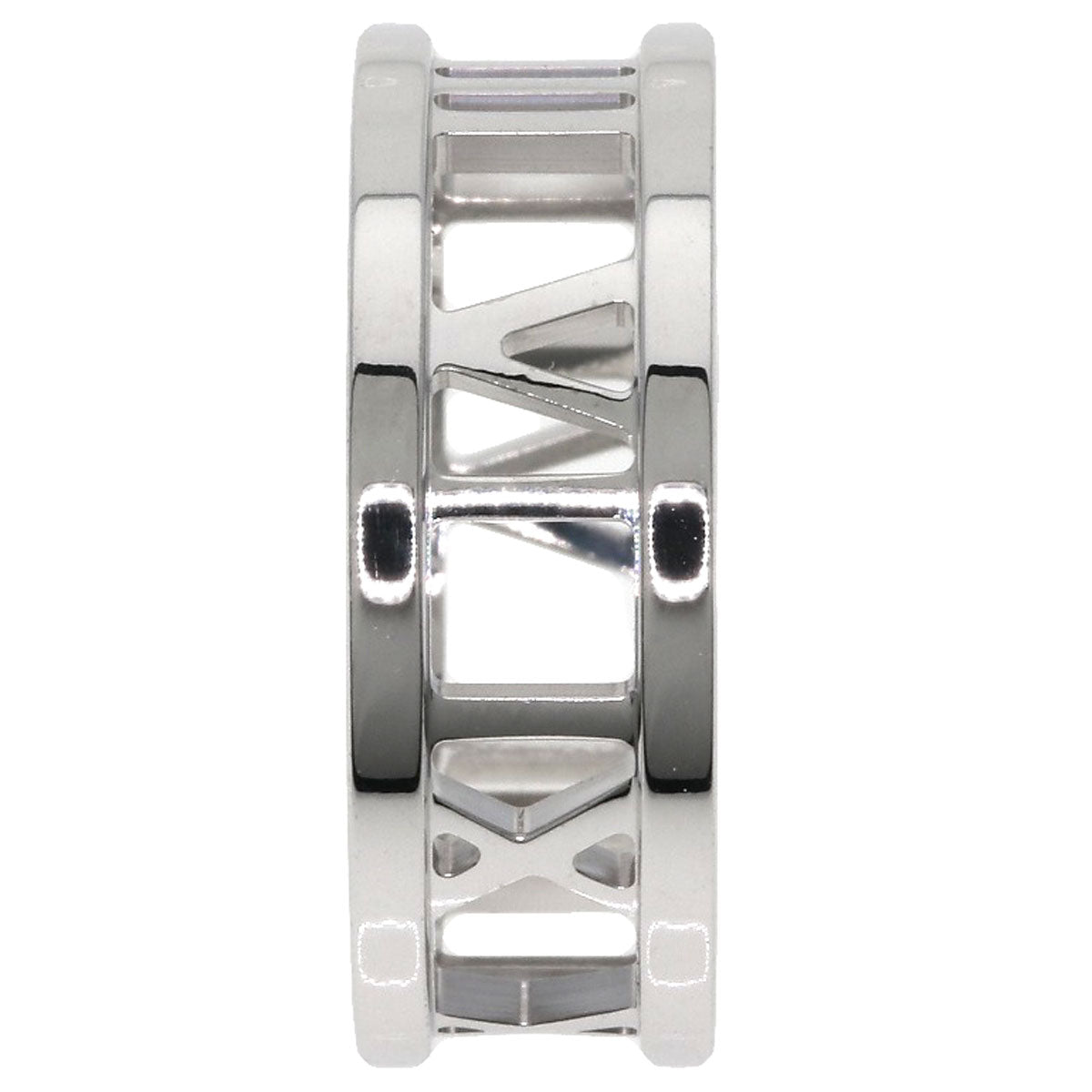 TIFFANY&Co. Atlas open Ring K18 White Gold Ladies [Used]
