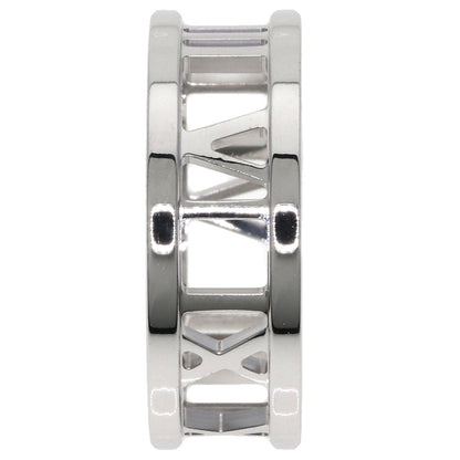 TIFFANY&Co. Atlas open Ring K18 White Gold Ladies [Used]