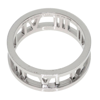 TIFFANY&Co. Atlas open Ring K18 White Gold Ladies [Used]