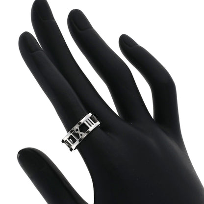 TIFFANY&Co. Atlas open Ring K18 White Gold Ladies [Used]
