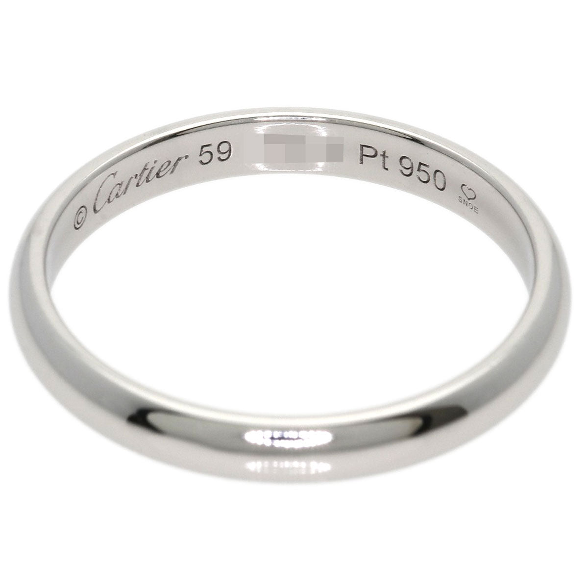 CARTIER Wedding #59 Ring Platinum PT950 Ladies [Used]
