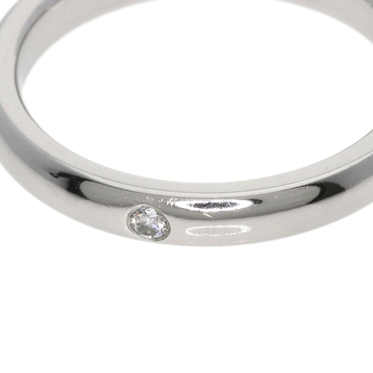 TIFFANY&Co. Stacking band 1P Diamond Ring Platinum PT950 Ladies [Used]