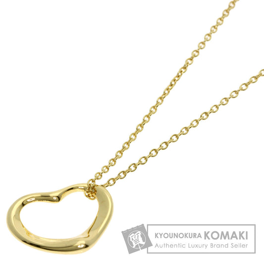 TIFFANY&Co. Open heart Necklace K18 Yellow Gold Ladies [Used]
