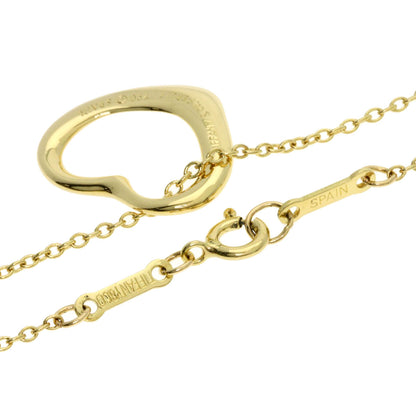 TIFFANY&Co. Open heart Necklace K18 Yellow Gold Ladies [Used]