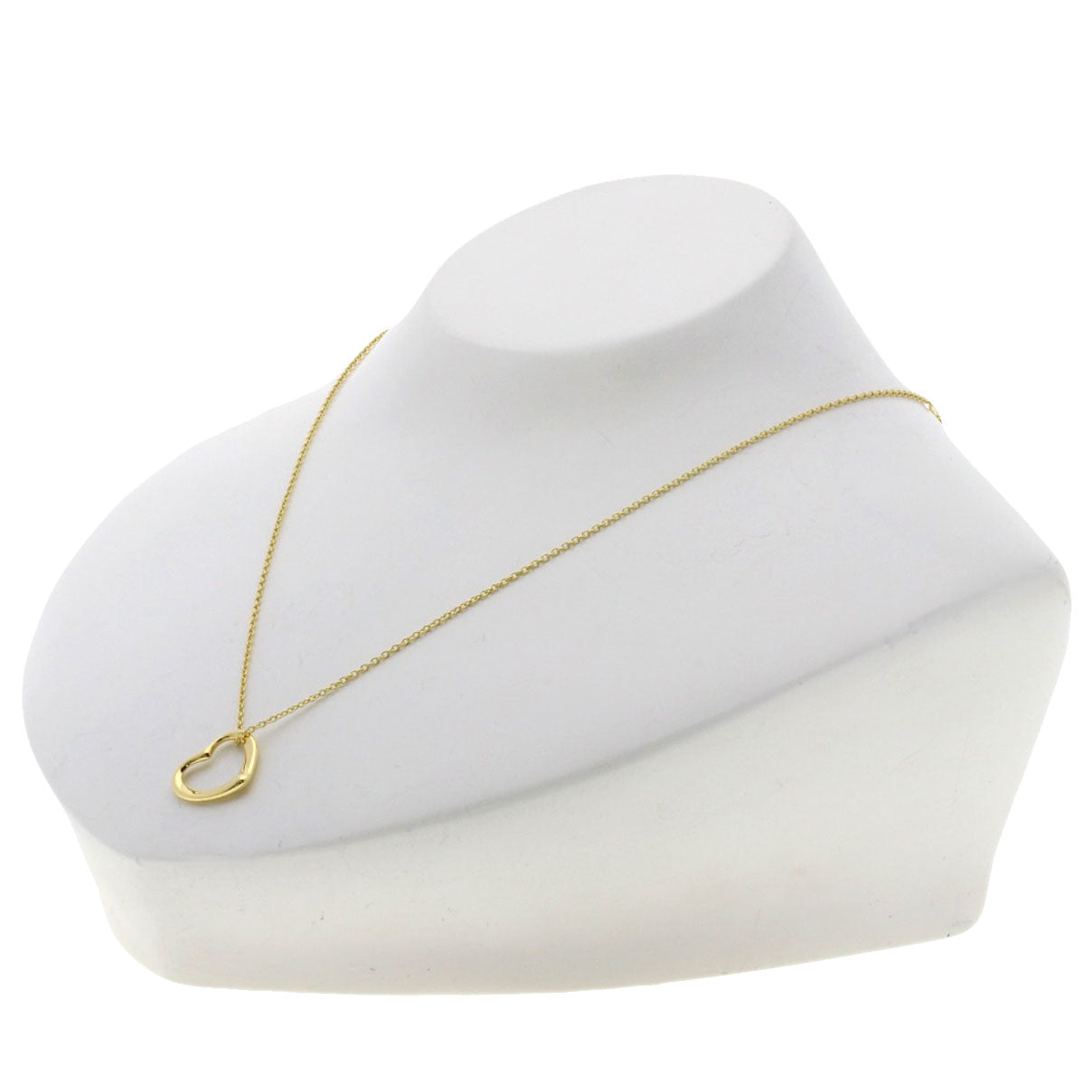 TIFFANY&Co. Open heart Necklace K18 Yellow Gold Ladies [Used]