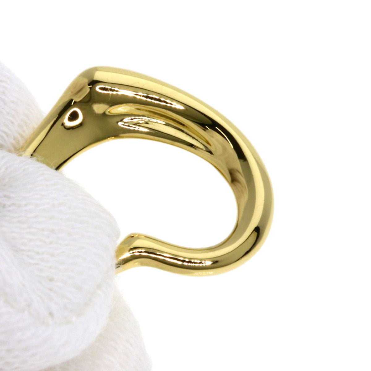 TIFFANY&Co. Open heart Necklace K18 Yellow Gold Ladies [Used]