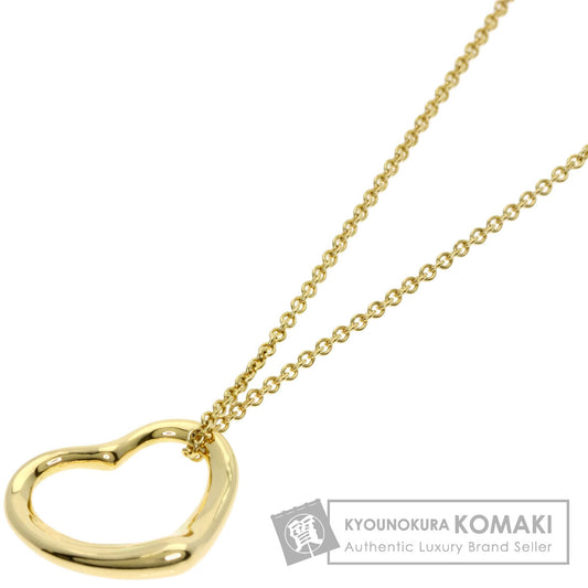TIFFANY&Co. Open heart Necklace K18 Yellow Gold Ladies [Used]