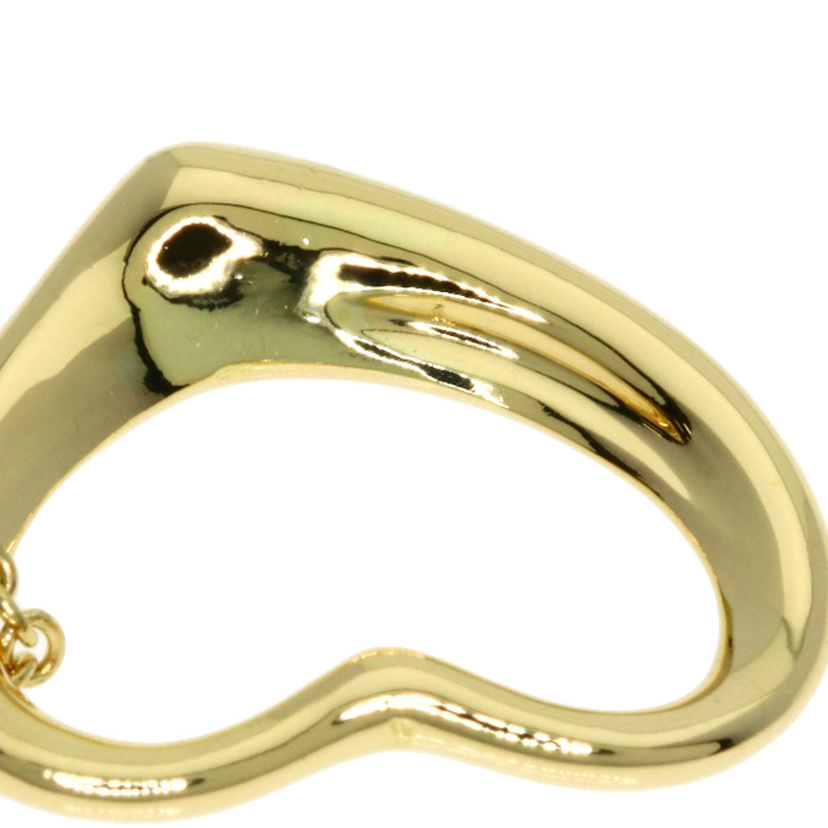 TIFFANY&Co. Open heart Necklace K18 Yellow Gold Ladies [Used]