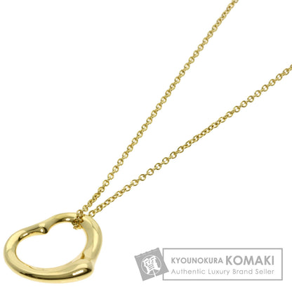 TIFFANY&Co. Open heart Necklace K18 Yellow Gold Ladies [Used]