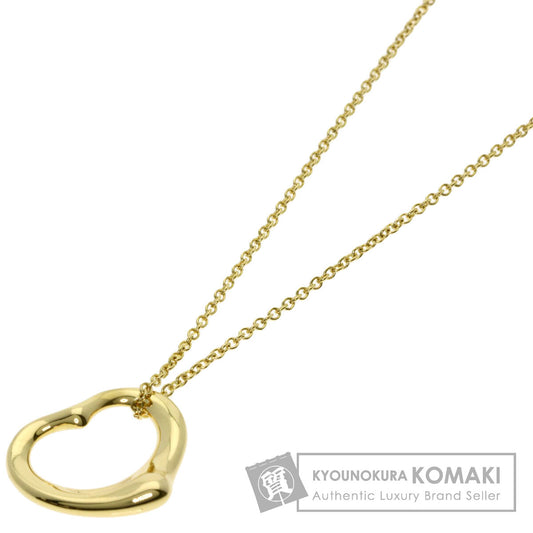 TIFFANY&Co. Open heart Necklace K18 Yellow Gold Ladies [Used]