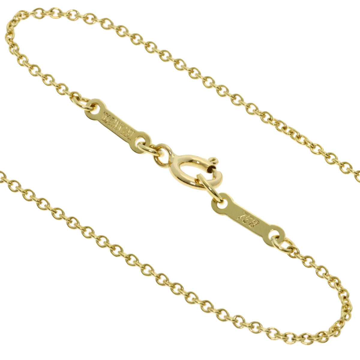 TIFFANY&Co. Open heart Necklace K18 Yellow Gold Ladies [Used]