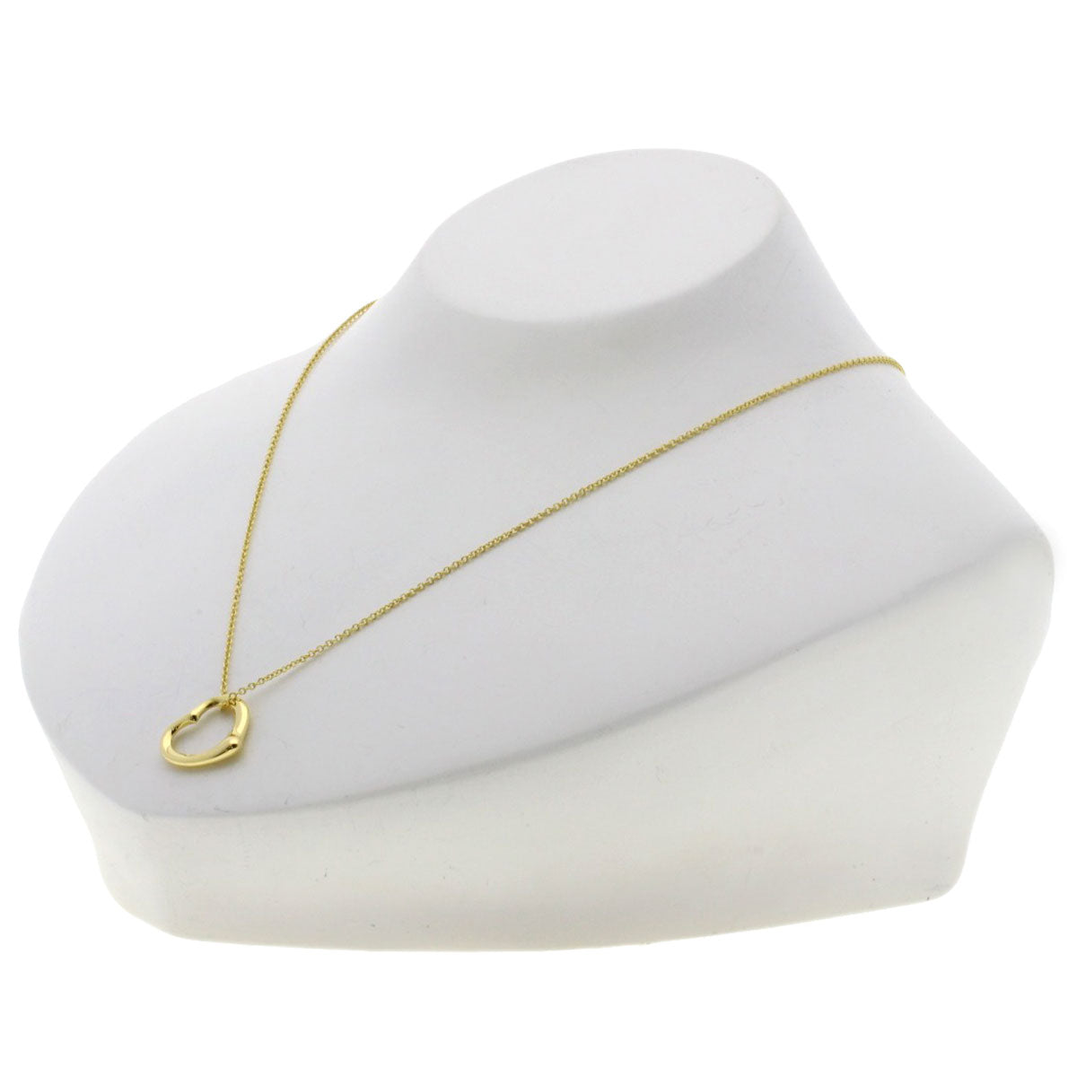 TIFFANY&Co. Open heart Necklace K18 Yellow Gold Ladies [Used]