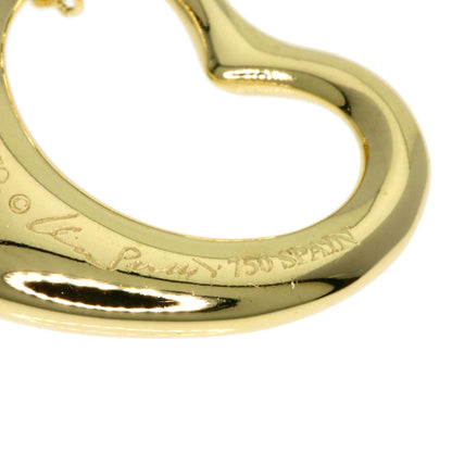 TIFFANY&Co. Open heart Necklace K18 Yellow Gold Ladies [Used]
