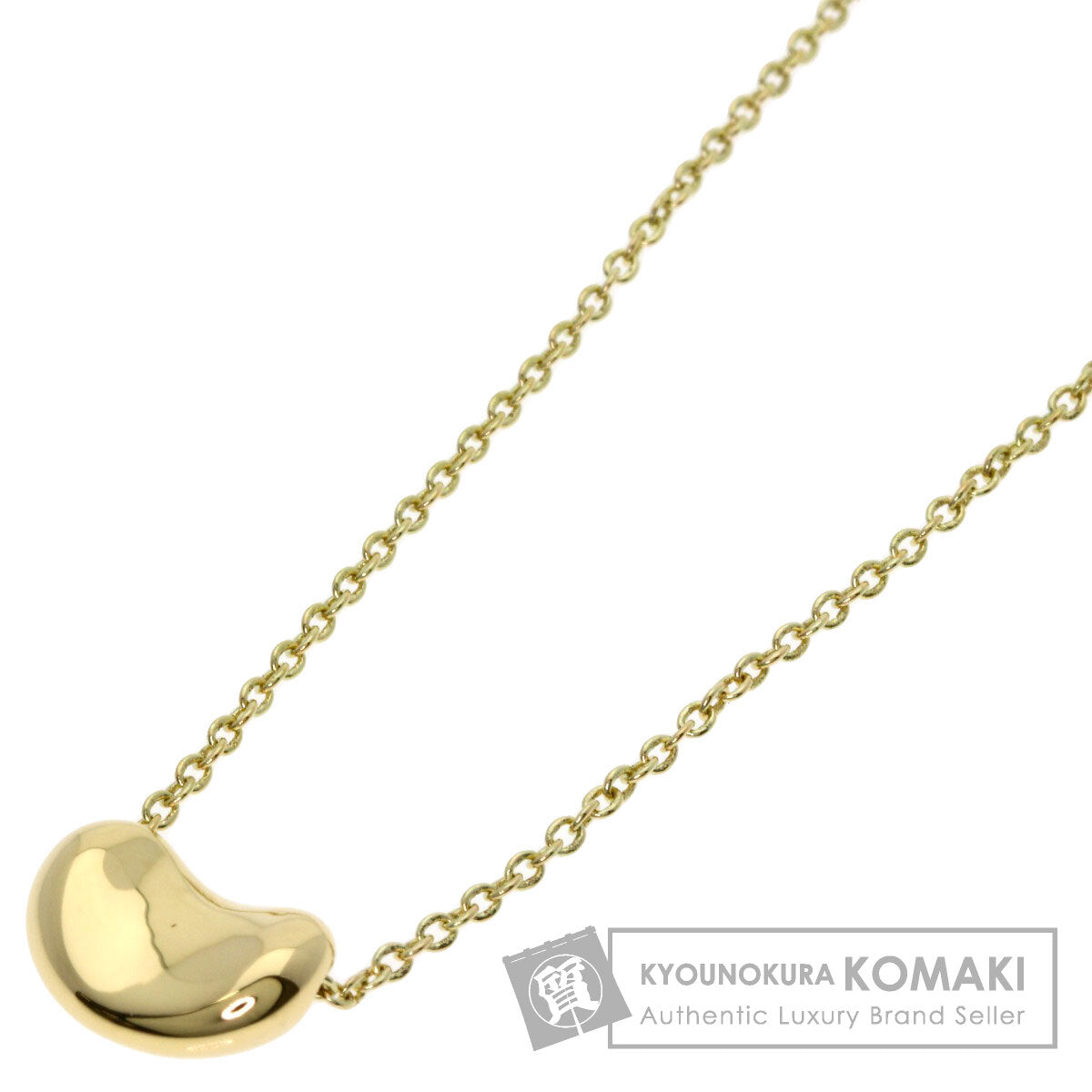 TIFFANY&Co. Bean Necklace K18 Yellow Gold Ladies [Used]