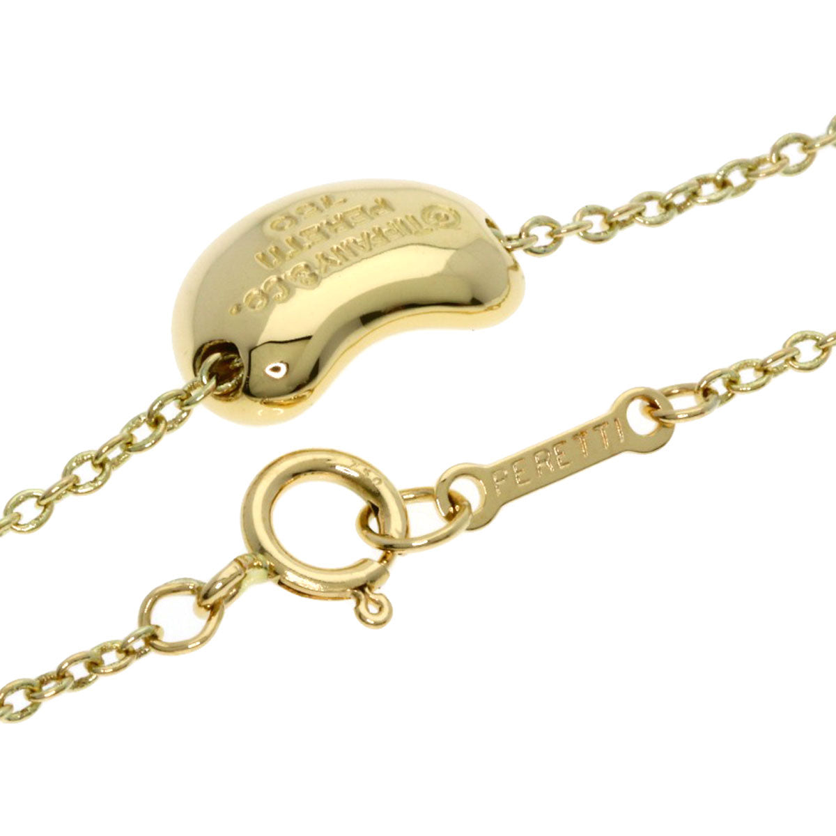 TIFFANY&Co. Bean Necklace K18 Yellow Gold Ladies [Used]