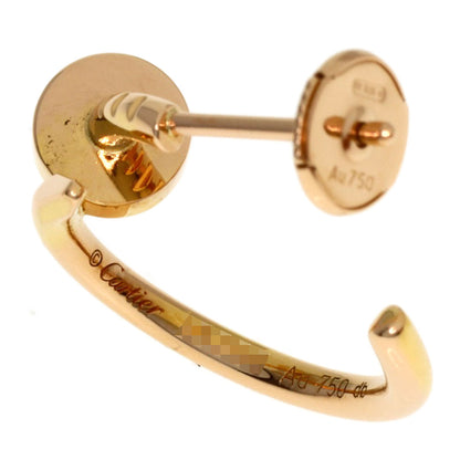 CARTIER Juste un Clou Hoop Earrings, Size SM, for the left ear. earring K18 Yellow Gold Ladies [Used]