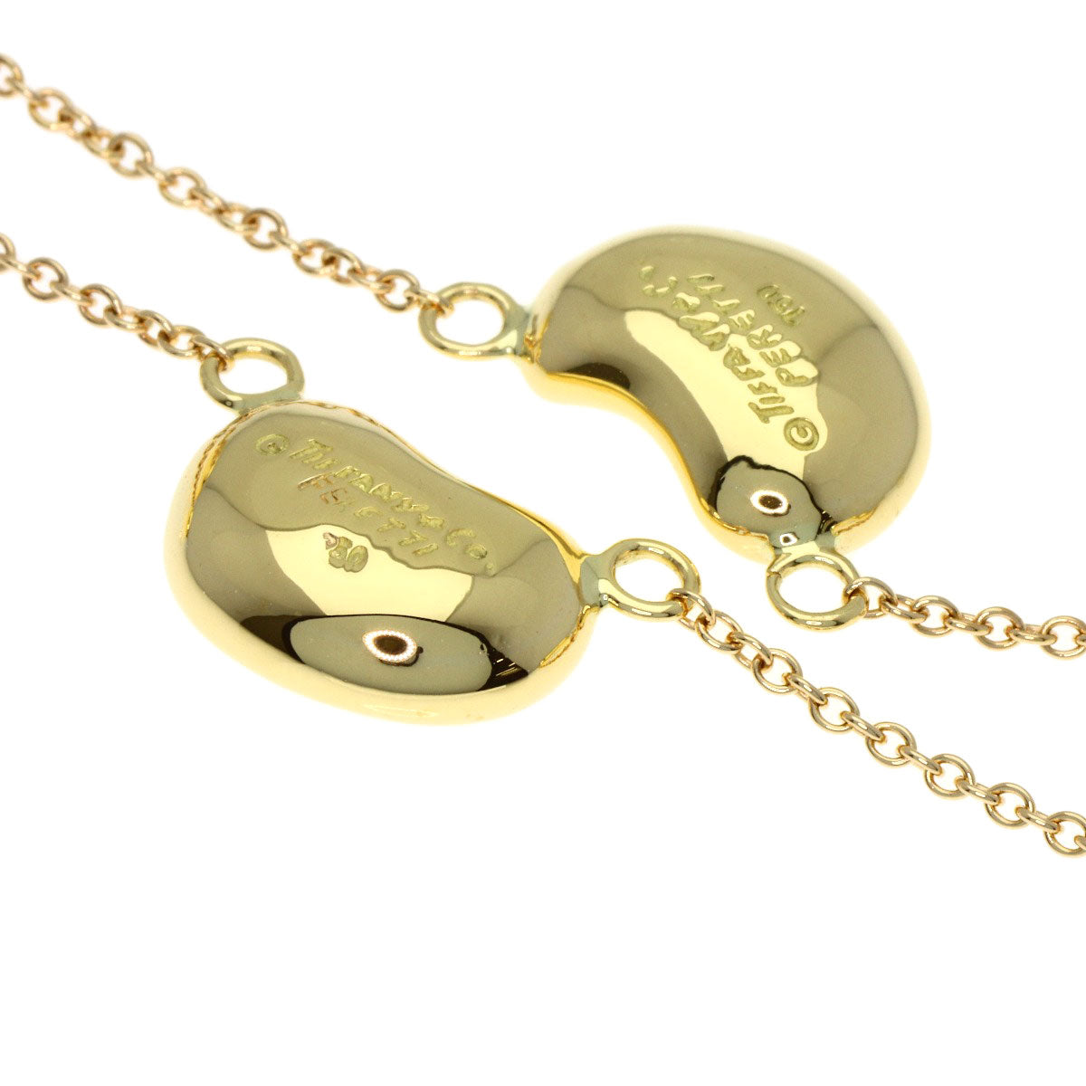 ティファニー 5P ビーン ブレスレット K18イエローゴールド レディース 【中古】【TIFFANY&Co.】