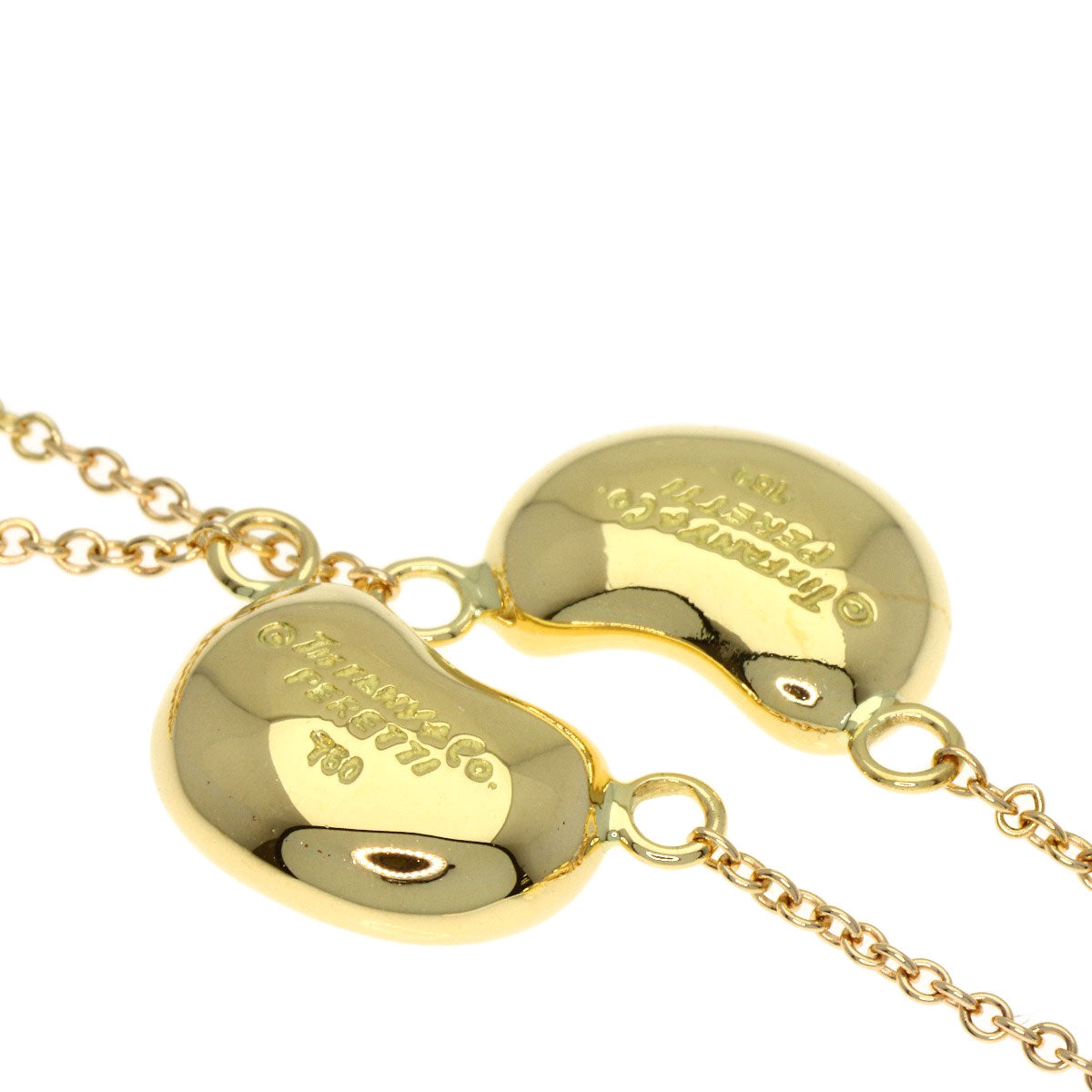 ティファニー 5P ビーン ブレスレット K18イエローゴールド レディース 【中古】【TIFFANY&Co.】