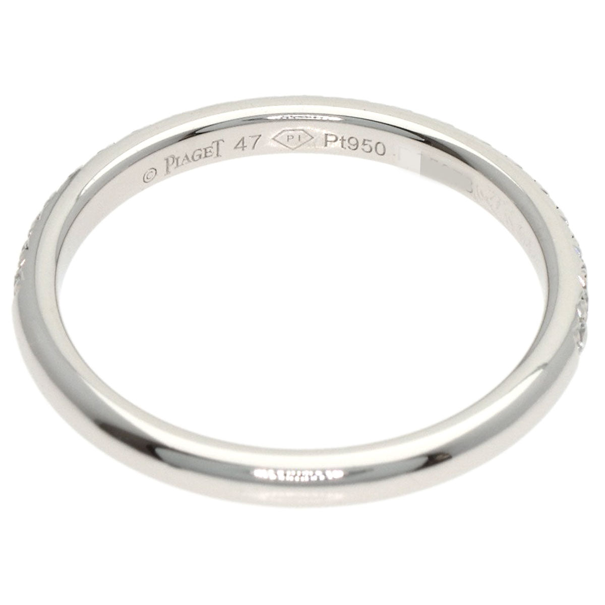 PIAGET Half Eternity Diamond #47 Ring Platinum PT950 Ladies [Used]