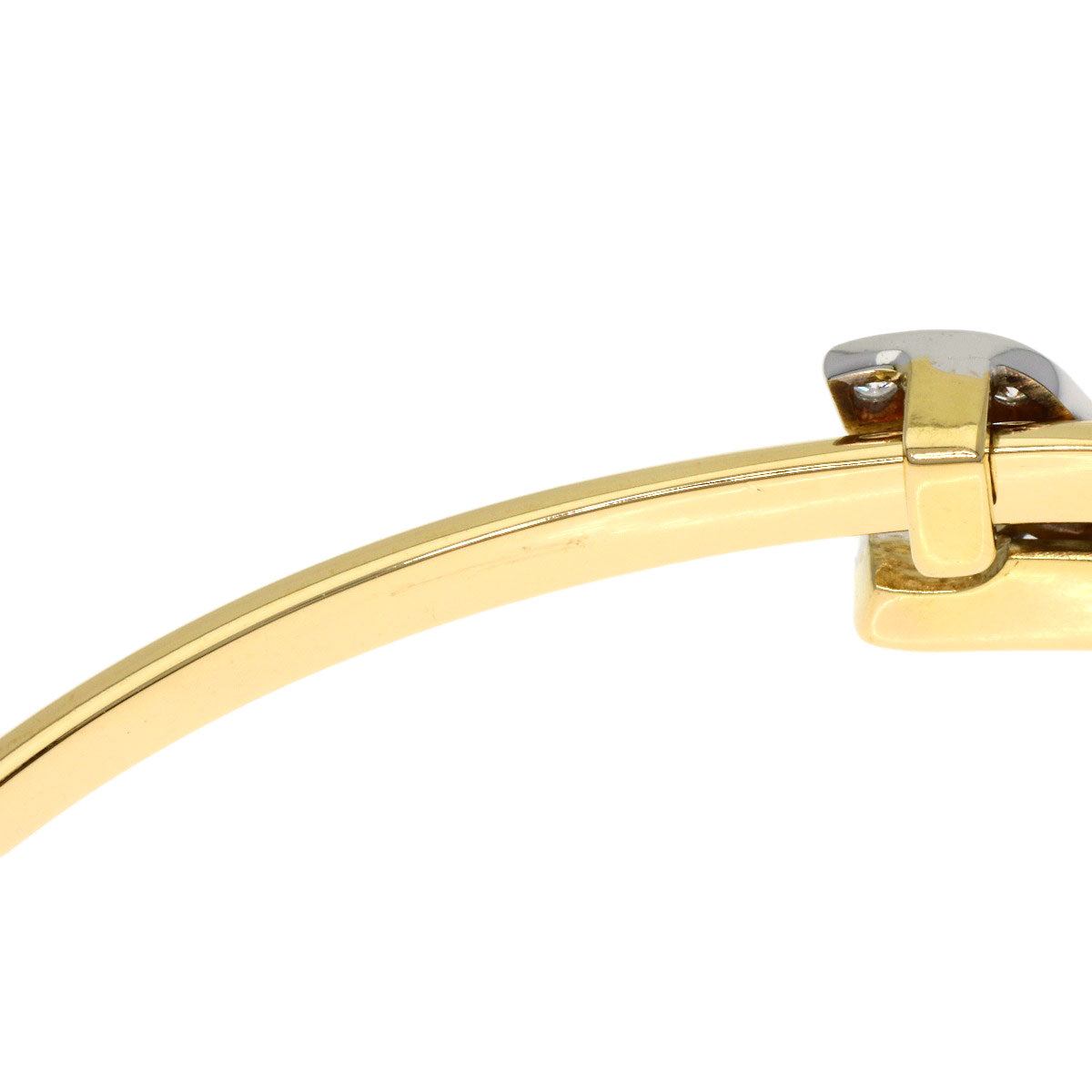CARTIER Vintage 2C Diamond Bracelet K18 Yellow Gold Ladies [Used]