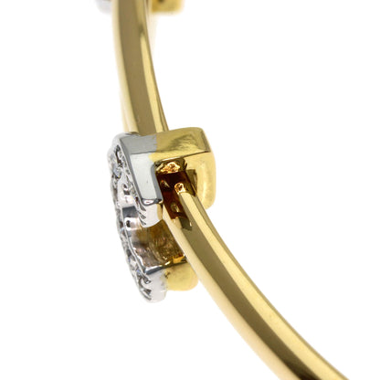 CARTIER Vintage 2C Diamond Bracelet K18 Yellow Gold Ladies [Used]
