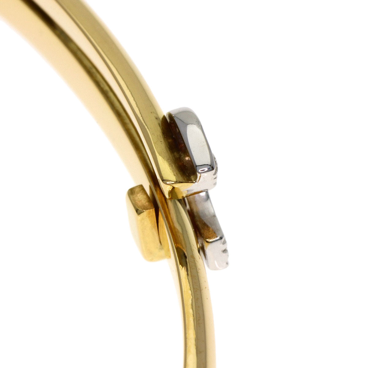 CARTIER Vintage 2C Diamond Bracelet K18 Yellow Gold Ladies [Used]