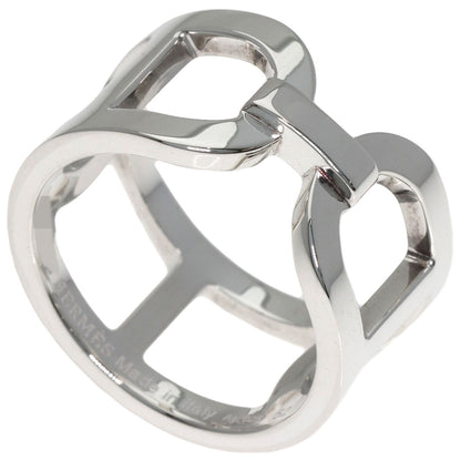 HERMES Ever Shane Dunkle #52 Ring Silver Ladies [Used]