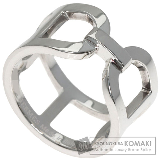 HERMES Ever Shane Dunkle #52 Ring Silver Ladies [Used]