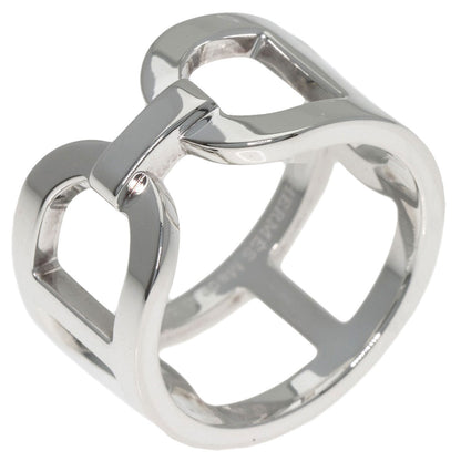 HERMES Ever Shane Dunkle #52 Ring Silver Ladies [Used]