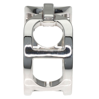 HERMES Ever Shane Dunkle #52 Ring Silver Ladies [Used]