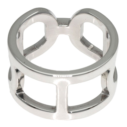 HERMES Ever Shane Dunkle #52 Ring Silver Ladies [Used]