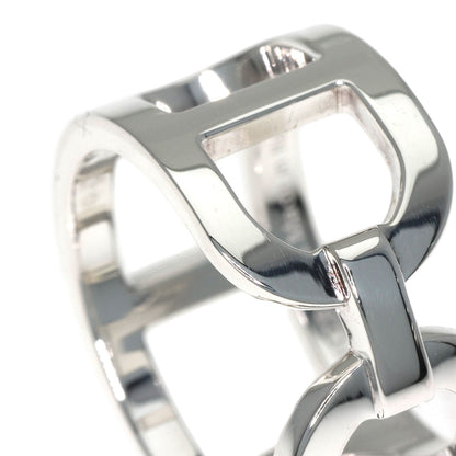 HERMES Ever Shane Dunkle #52 Ring Silver Ladies [Used]