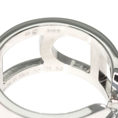 HERMES Ever Shane Dunkle #52 Ring Silver Ladies [Used]