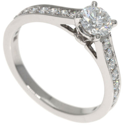 CARTIER Solitaire Diamond G-VVS2-VG #48 Ring Platinum PT950 Ladies [Used]
