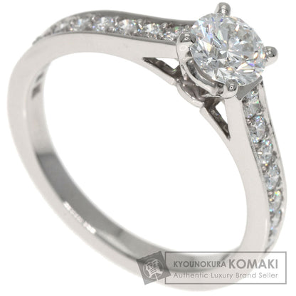 CARTIER Solitaire Diamond G-VVS2-VG #48 Ring Platinum PT950 Ladies [Used]