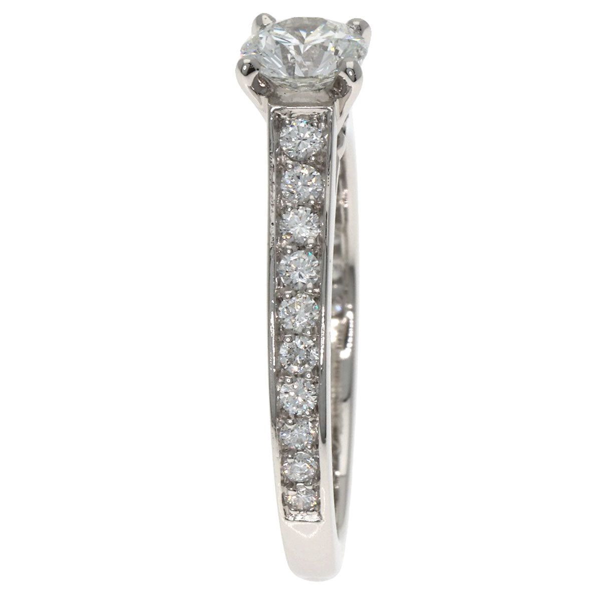 CARTIER Solitaire Diamond G-VVS2-VG #48 Ring Platinum PT950 Ladies [Used]