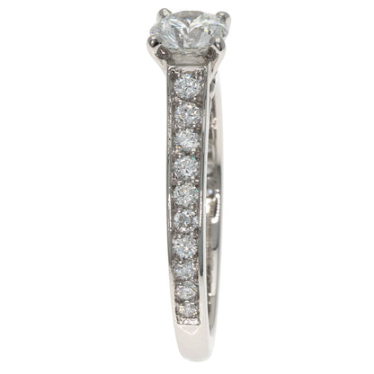 CARTIER Solitaire Diamond G-VVS2-VG #48 Ring Platinum PT950 Ladies [Used]