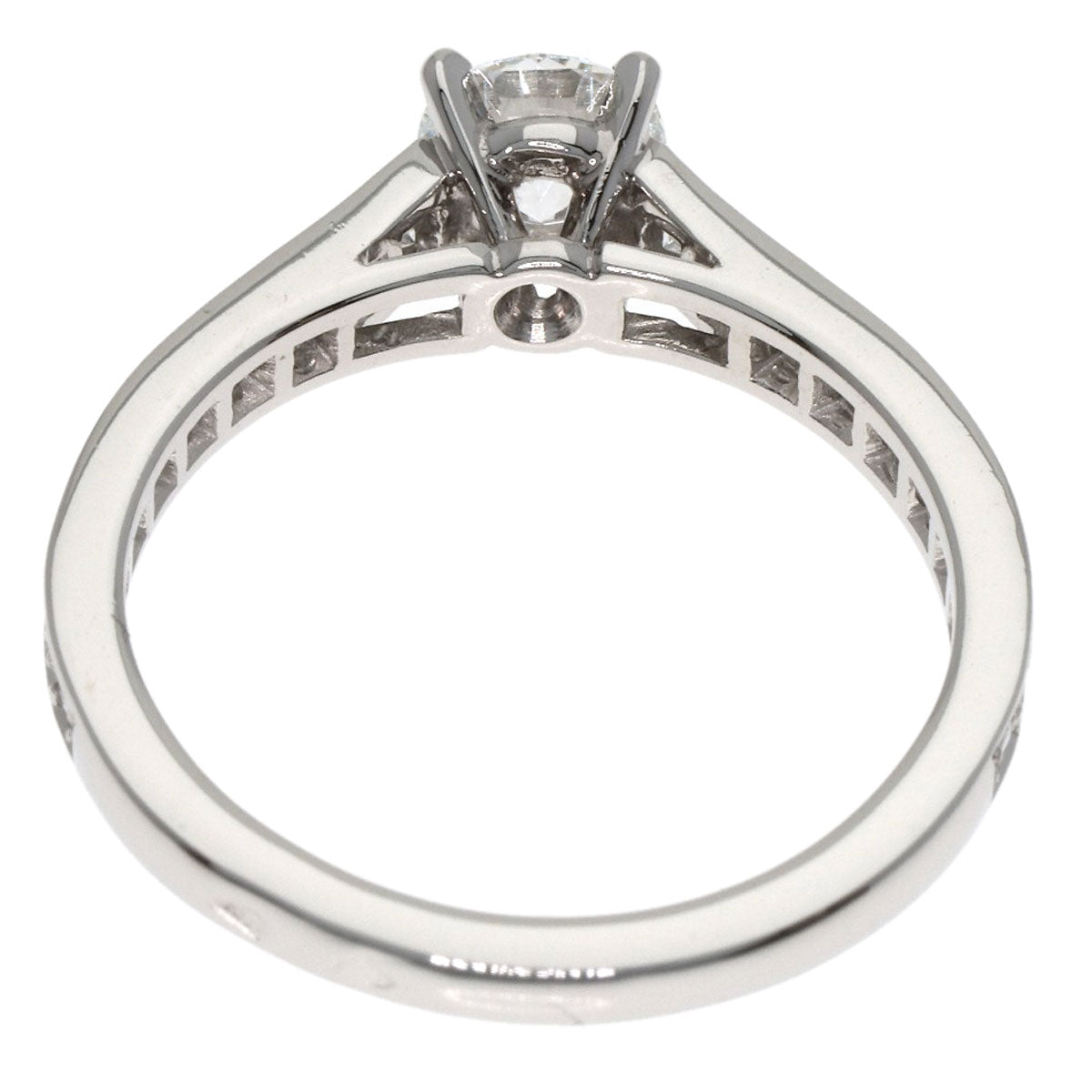 CARTIER Solitaire Diamond G-VVS2-VG #48 Ring Platinum PT950 Ladies [Used]