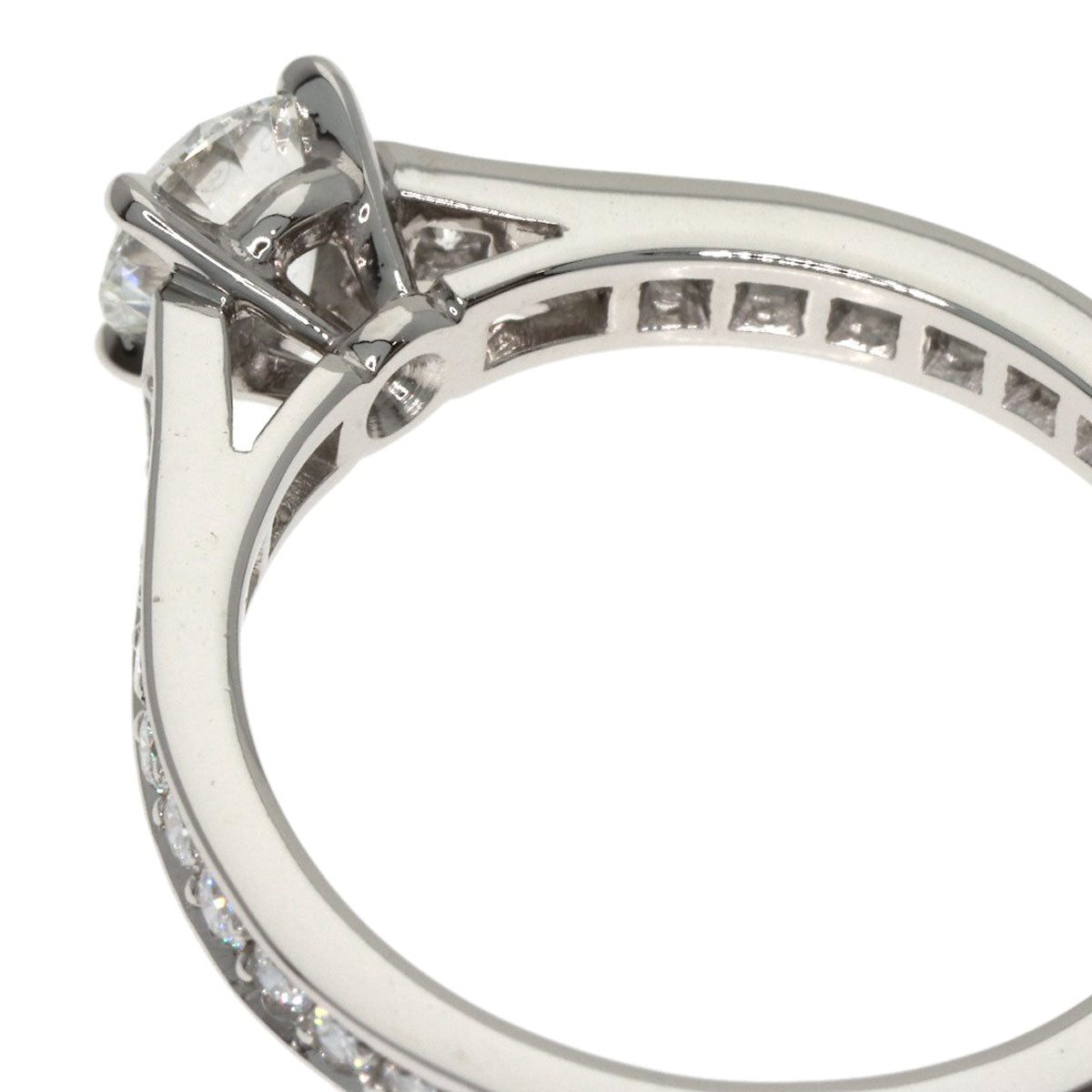 CARTIER Solitaire Diamond G-VVS2-VG #48 Ring Platinum PT950 Ladies [Used]