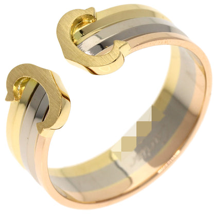 CARTIER C2 Vintage 3 Color #53 Ring K18 Yellow Gold K18 White GoldLadies [Used]