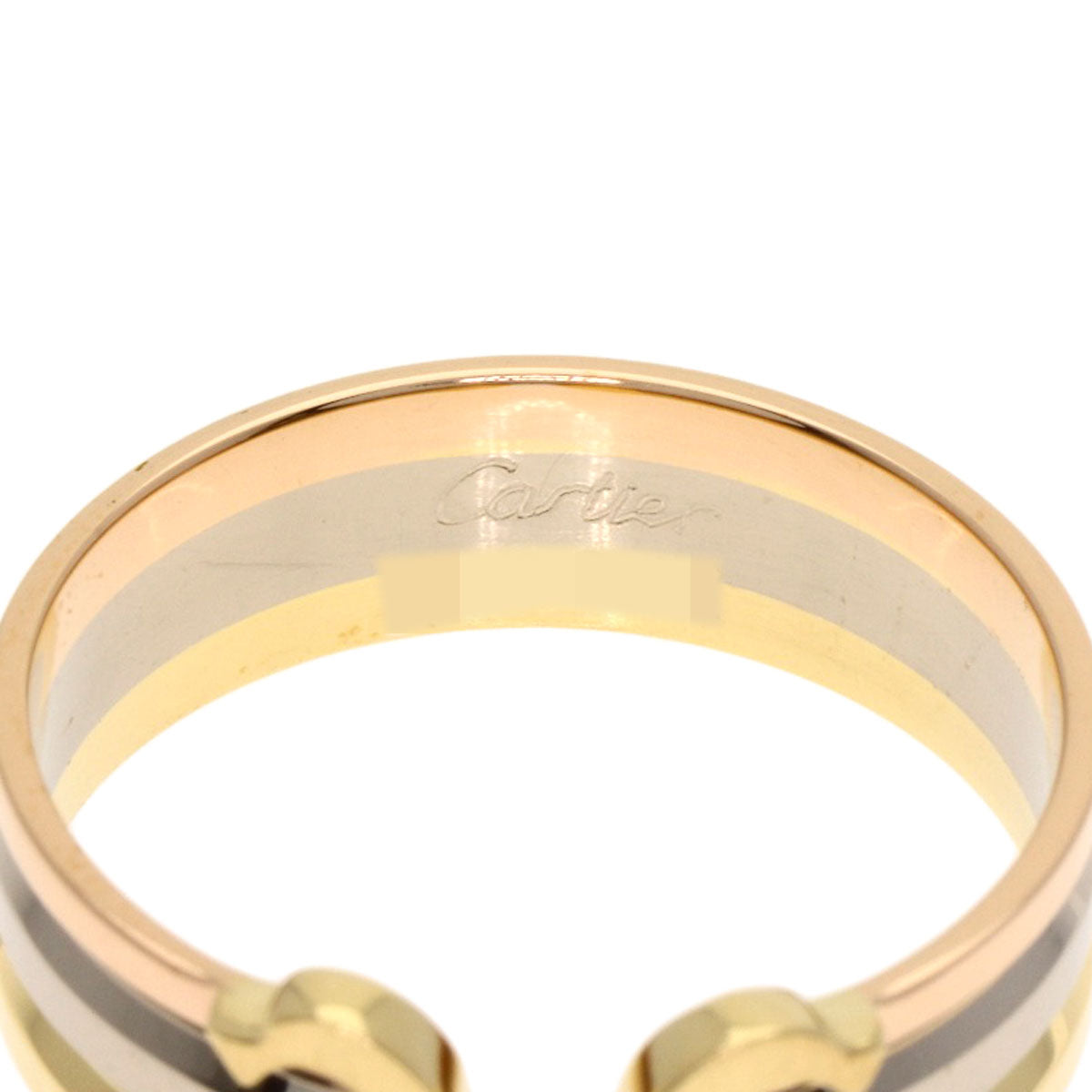 CARTIER C2 Vintage 3 Color #53 Ring K18 Yellow Gold K18 White GoldLadies [Used]
